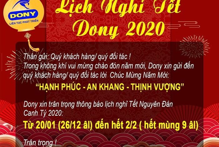 Lịch Nghỉ Tết Canh Tý 2020