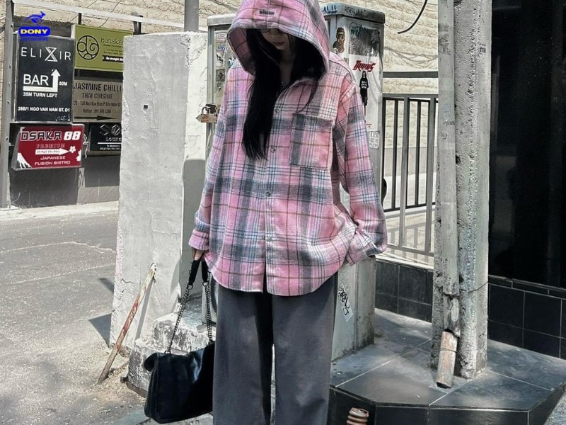 Áo Khoác Nữ Flannel