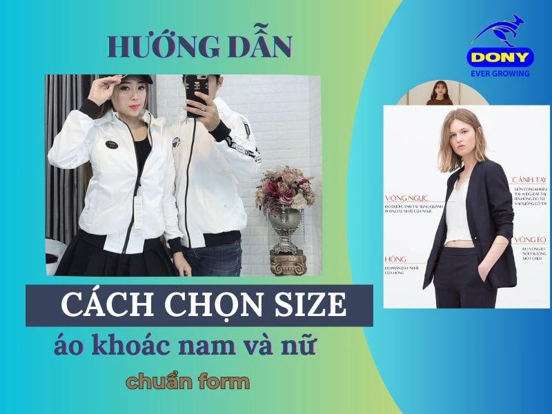 cách chọn size áo khoác nam và nữ 