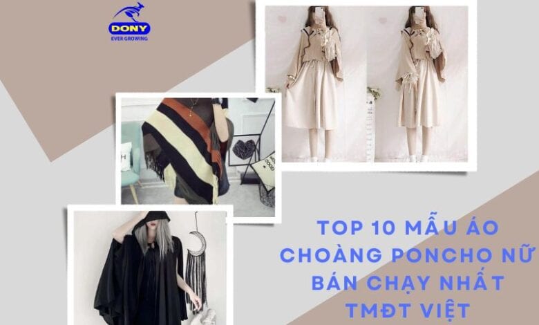 Áo Choàng Poncho Nữ Đẹp