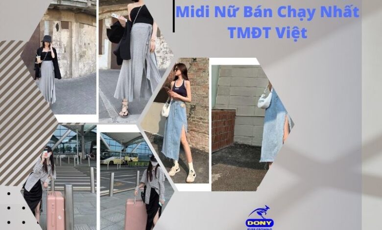 Chân Váy Midi Nữ