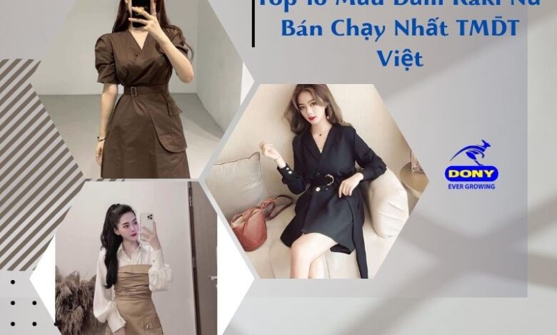 Đầm Kaki Nữ Thời Trang