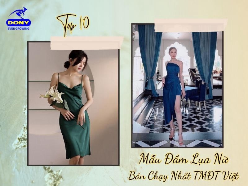 Mẫu Đầm Lụa Nữ 