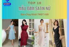 Mẫu Đầm Satin Nữ