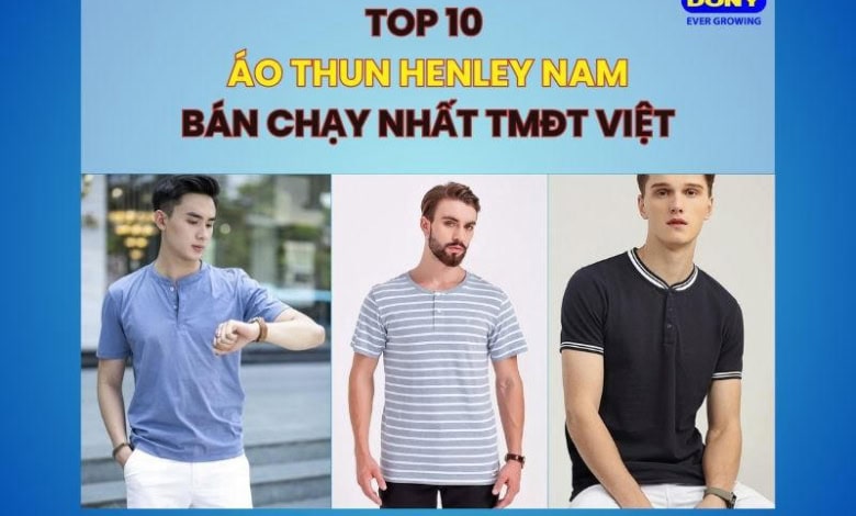 Áo Thun Henley Nam