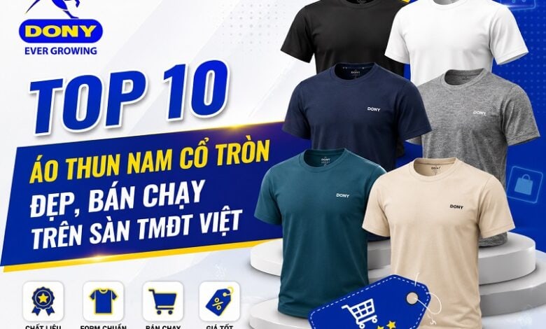 Áo Thun Nam Cổ Tròn