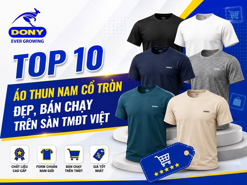 Áo Thun Nam Cổ Tròn