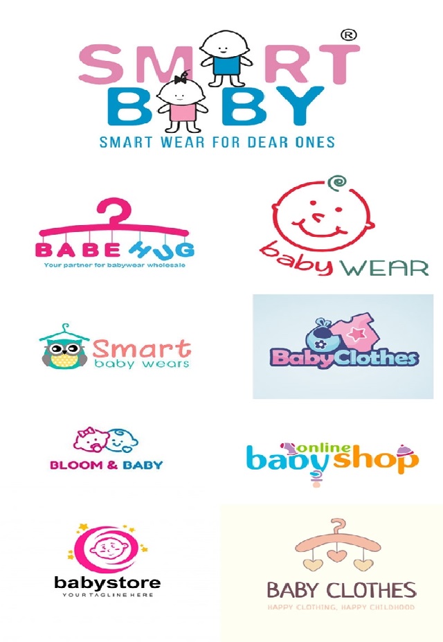 Mẫu Logo Shop Quần Áo Trẻ Em