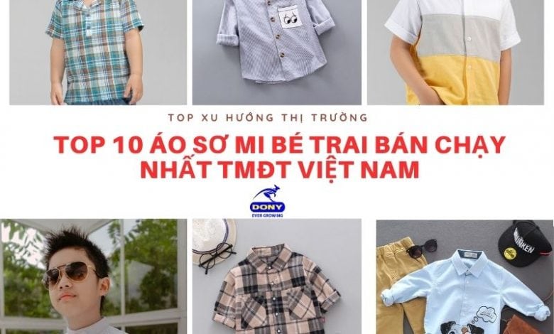 Top Mẫu Áo Sơ Mi Bé Trai Đẹp Bán Chạy Nhất Hiện Nay