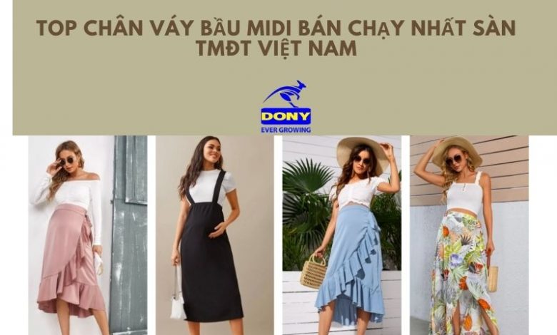 Top Chân Váy Bầu Midi Bán Chạy Nhất Sàn Tmđt Việt Nam