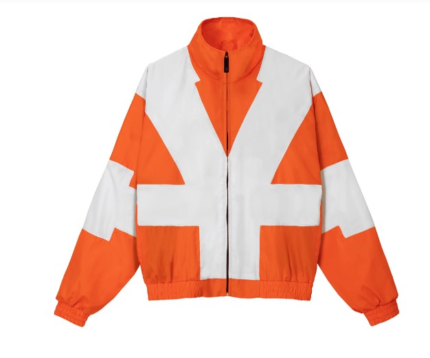 Dirtycoins Big Logo Jacket - Orange/White.