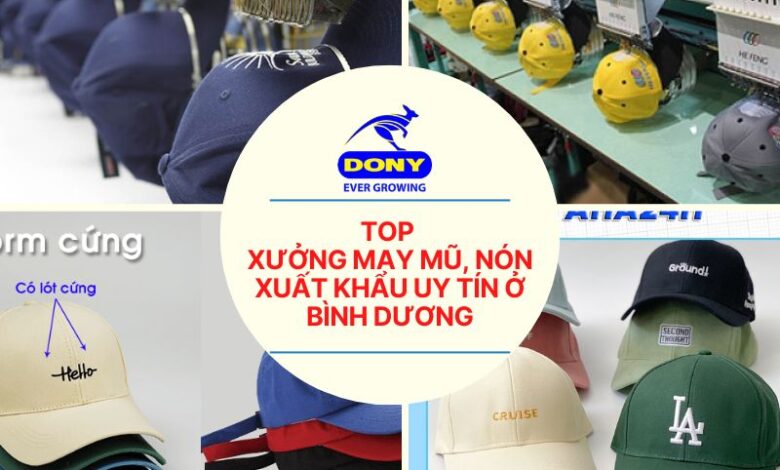 List 4 nơi may mũ nón xuất khẩu ở Huyện Phú Tân mới nhất