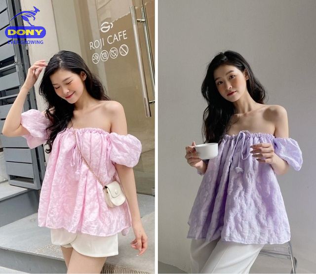 Áo Trễ Vai Bèo Nhún