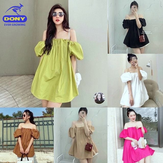 Áo Trễ Vai Tay Bồng