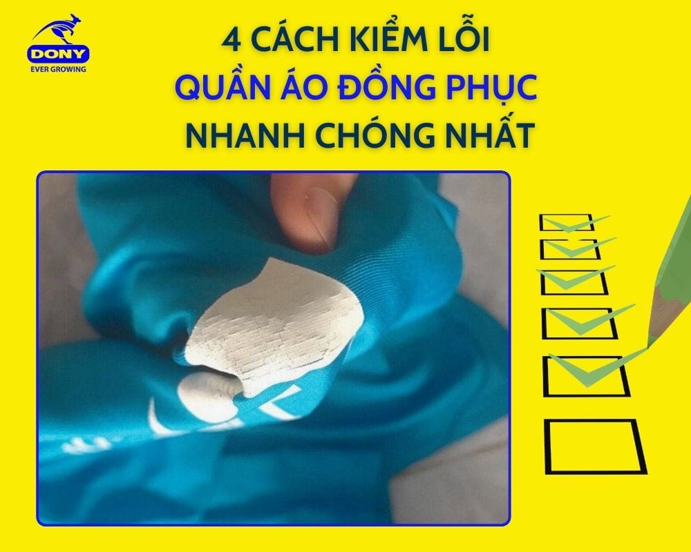 4 Cách kiểm lỗi quần áo đồng phục nhanh chóng nhất