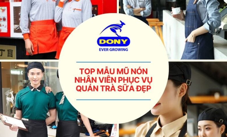 Top Mẫu Mũ Nón Nhân Viên Phục Vụ Quán Trà Sữa Đẹp