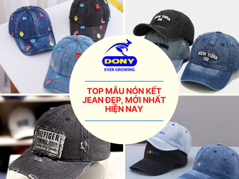 Mẫu Nón Kết (Mũ Lưới Trai) Jean Đẹp