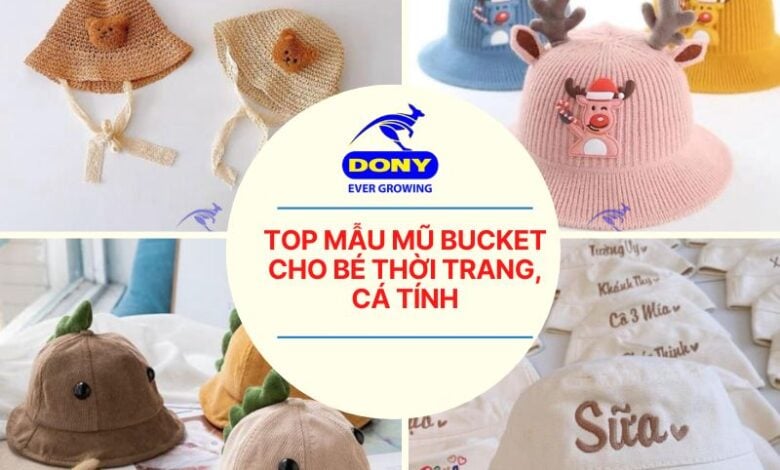 Mẫu Mũ Nón Bucket Cho Bé