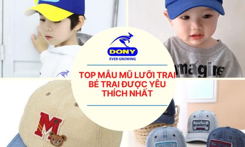 Mẫu Mũ Lưỡi Trai Đẹp Cho Bé Trai