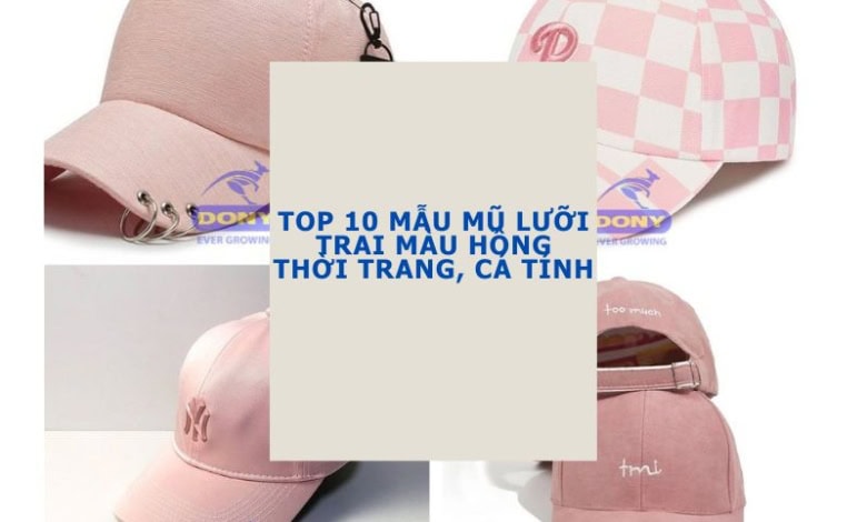 Mũ Lưỡi Trai Màu Hồng
