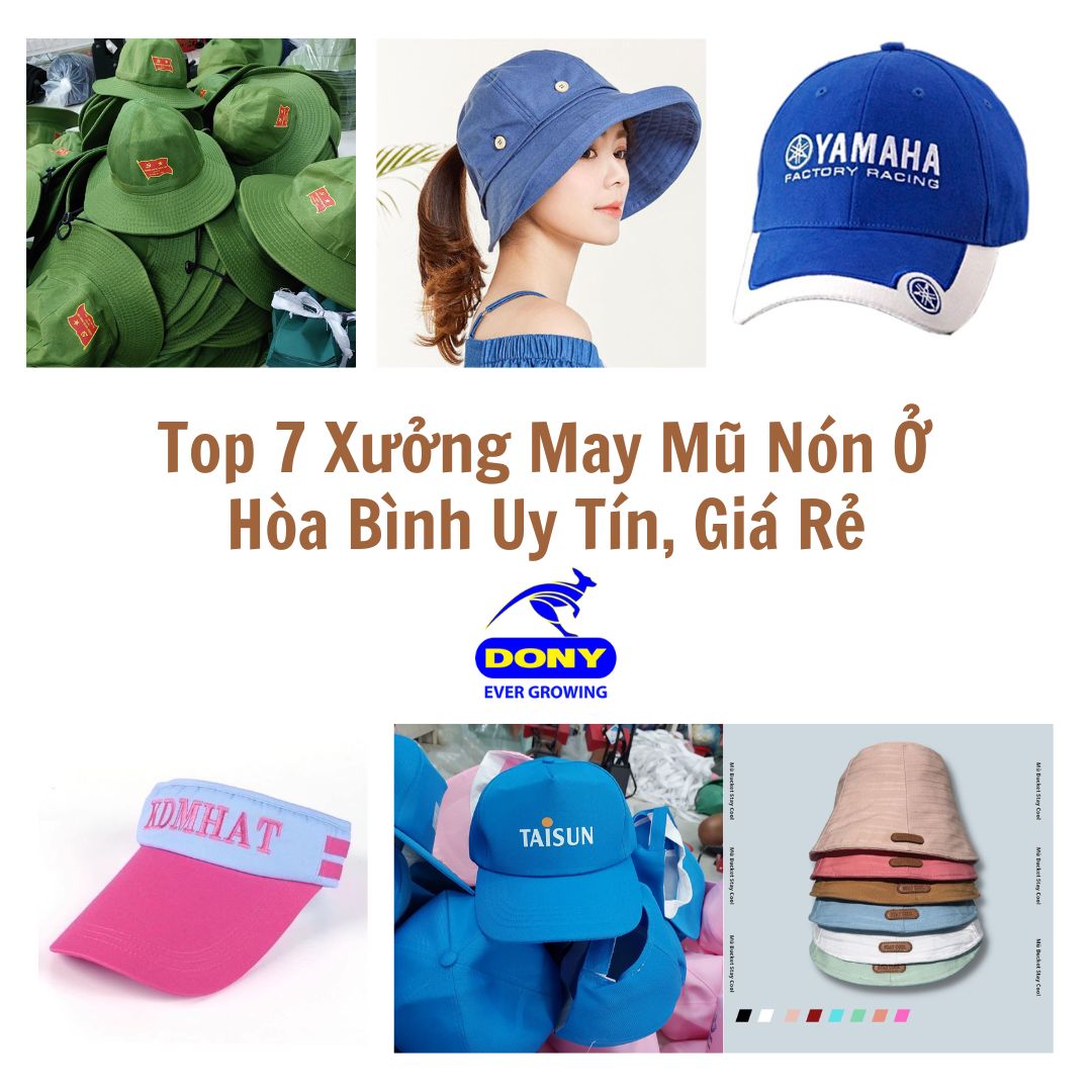 Xưởng May Mũ Nón Tại Hòa Bình Theo Yêu Cầu