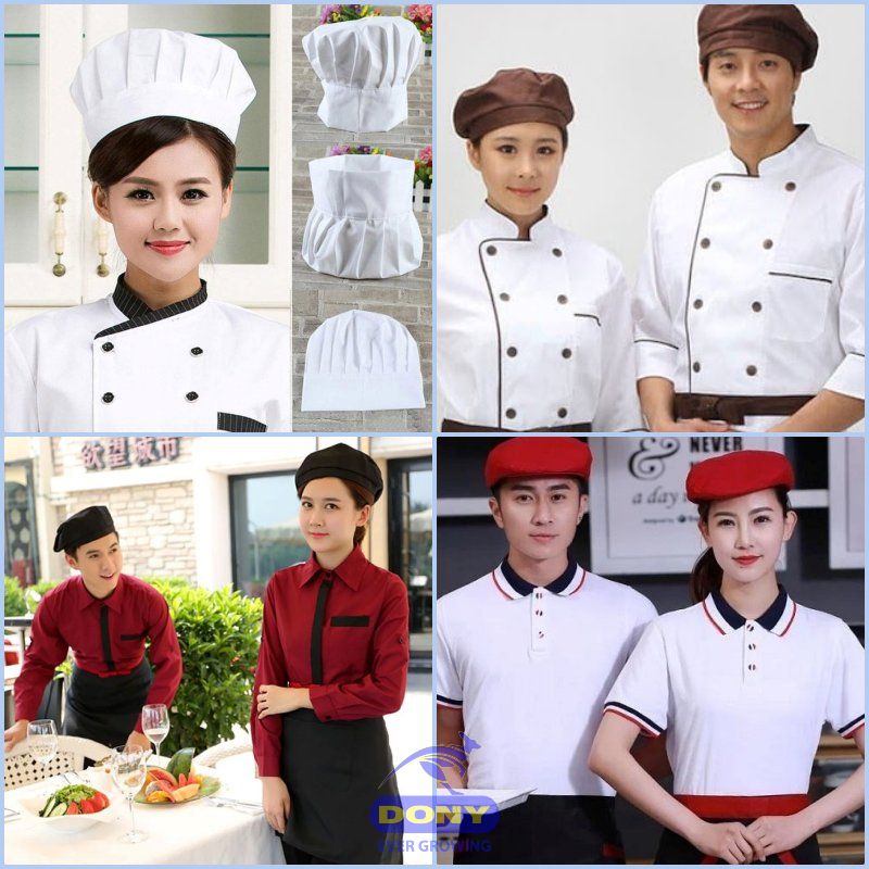 Chuyên may mũ đồng phục cho nhân viên bếp, nhân viên phục vụ nhà hàng tại Quảng Bình