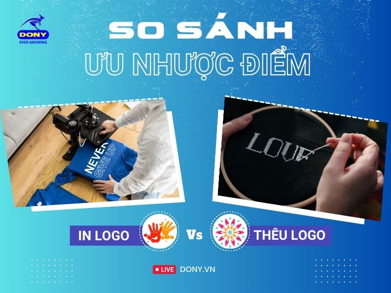 Nên In Hay Thêu Logo Đồng Phục