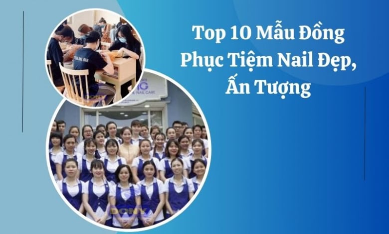 mẫu đồng phục tiệm nail