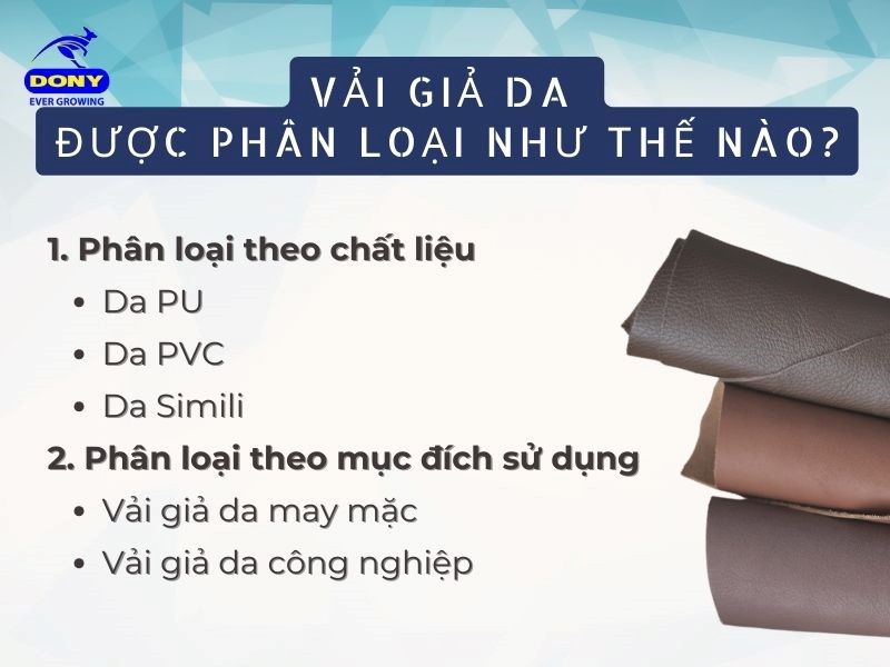 Phân Loại Vải Giả Da