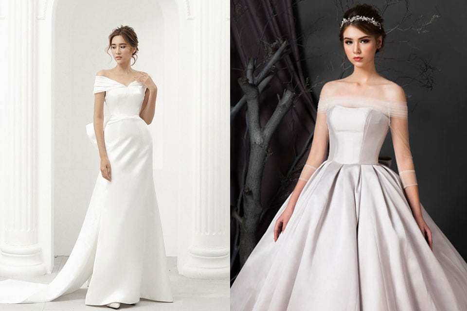 Váy Cưới Vải Taffeta