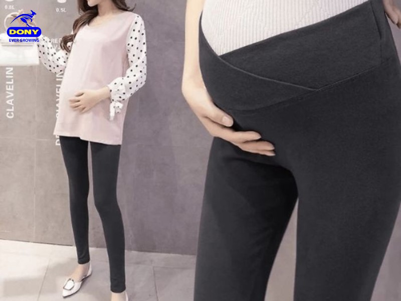 Mẫu 7: Quần Legging Đồng Phục Bầu Công Sở Năng Động, Trẻ Trung