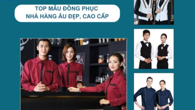 Mẫu Đồng Phục Nhà Hàng Âu Đẹp, Cao Cấp