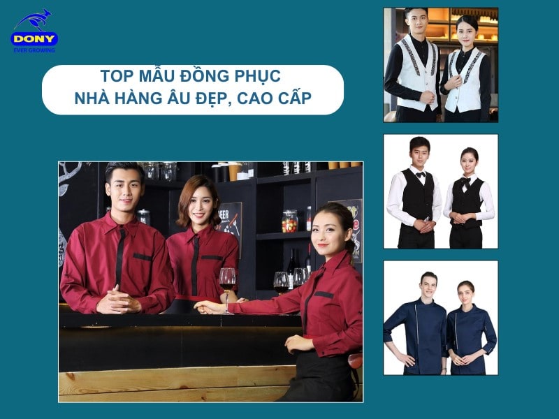 Mẫu Đồng Phục Nhà Hàng Âu Đẹp, Cao Cấp