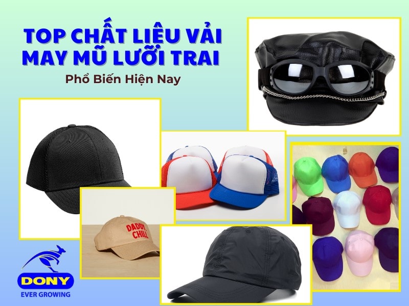 Top các loại vải may mũ lưỡi trai phổ biến