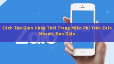 Tạo Gian Hàng Thời Trang Miễn Phí Trên Zalo
