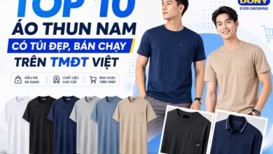 Áo Thun Nam Có Túi