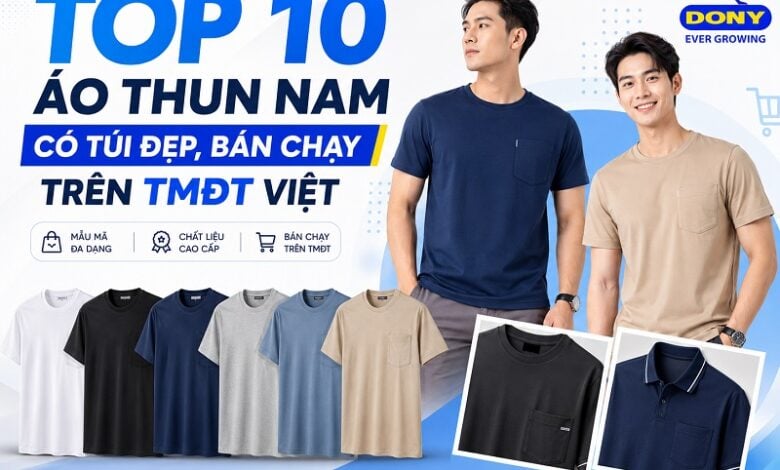 Áo Thun Nam Có Túi
