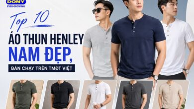 Áo Thun Henley Nam