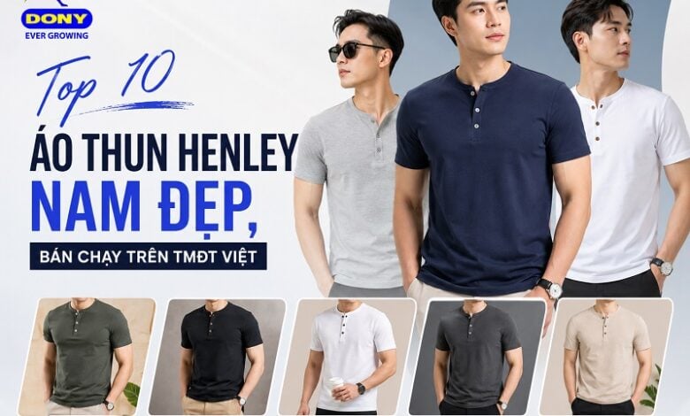 Áo Thun Henley Nam