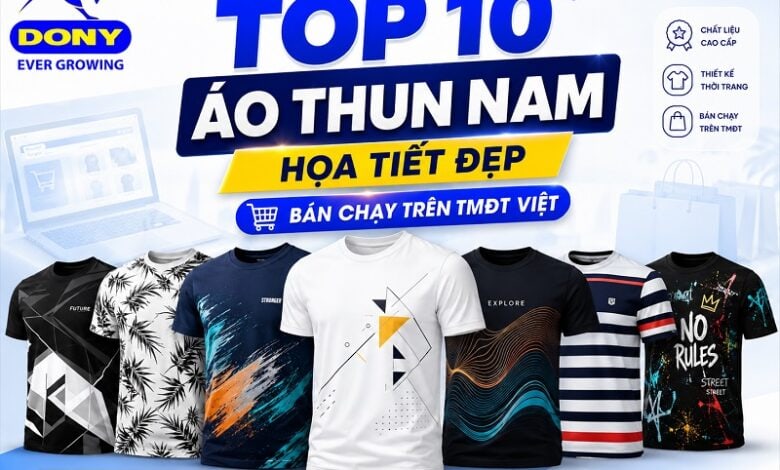 Áo Thun Nam Họa Tiết