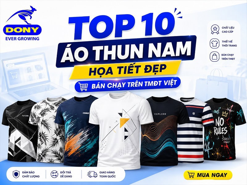 Áo Thun Nam Họa Tiết